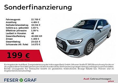 Audi A1 Sportback S line LED/SHZ/VirtC/PDC/CarPl/17"