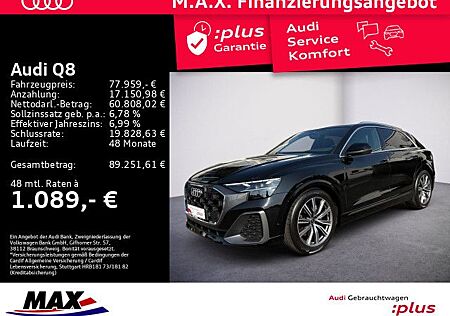 Audi Q8 50 TDI QUATT S LINE MATRIX+PANO+360°+AHK+HUD+