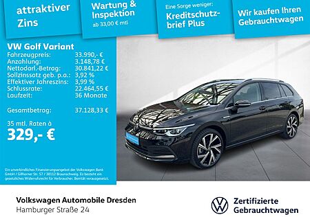 VW Golf Volkswagen VIII Variant Style 2.0 TSI DSG IQ AHK STHZG