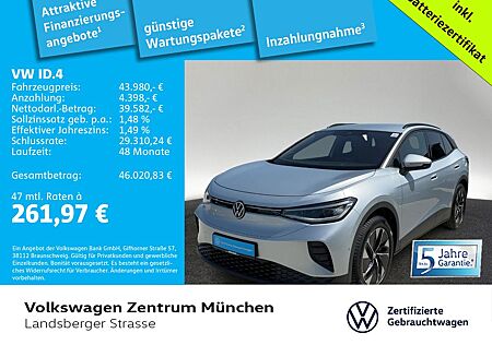VW ID.4 Volkswagen Pro Navi LED Wärmepu. AreaView AHK