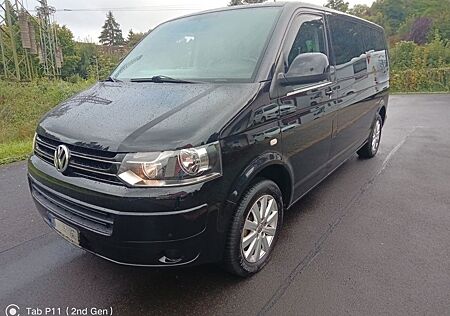 VW T5 Caravelle Volkswagen T5 2,0 TDI Lang, Navi, Leder, Klima, AHK, Top !
