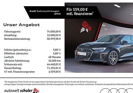 Audi RS3 RS 3 Limousine 2.5 TFSI quattro SONOS Matrix-LED