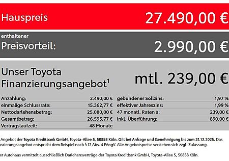 Toyota Yaris - 1,5 l. 116 Teamplayer *1,99%*+ Comf + Sa