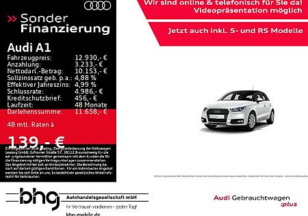 Audi A1 Sportback 1.0 TFSI ultra Sitzhzg Klimaautomat