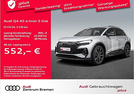 Audi Q4 e-tron Q4 45 e-tron S line UPE70 NAVI AHK KAMERA PDC