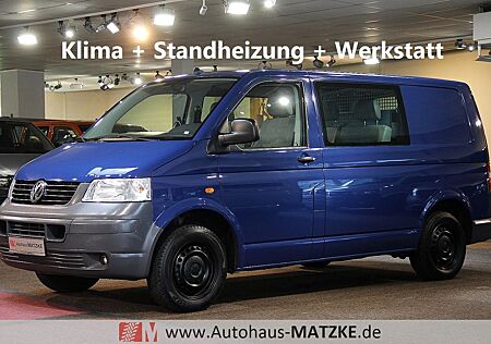 VW T5 Transporter Volkswagen T5 1.9TDI 4-Sitzer Werkstatt Klima Standheizung