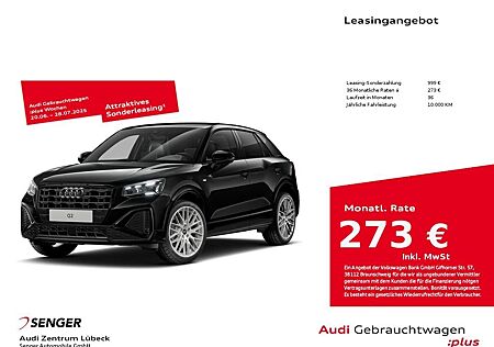 Audi Q2 30 TFSI S line AHK NAVI MATRIX Optik schwarz