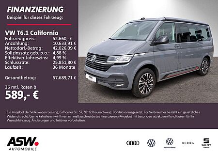 VW T6 California Volkswagen T6.1 California Beach 2.0TDI DSG LED Nav RFK AHK