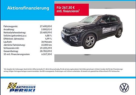 VW T-Cross Volkswagen 1.5 TSI ACT R-Line DSG KLIMA, NAVI, LED