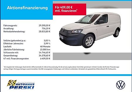 VW Caddy Volkswagen Cargo 2.0 TDI KlIMA, APP CONNECT, AHK