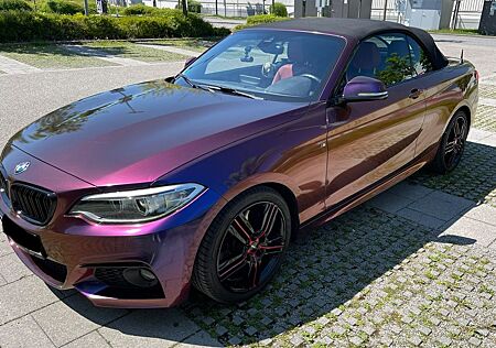 BMW 228i Cabrio M Sport Colorflow Folierung Avery