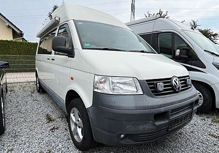VW T5 Transporter Volkswagen T5 2.5 TDI 4Mo Hochdach lang WoMo AHK TÜV 04.27