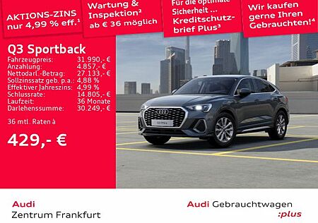 Audi Q3 Sportback 45 TFSI e S tronic S line LED VC DA