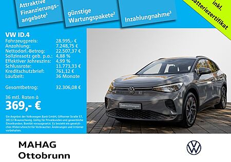 VW ID.4 Volkswagen Pro Performance 150 kW (204 PS) 1-G ang-Aut