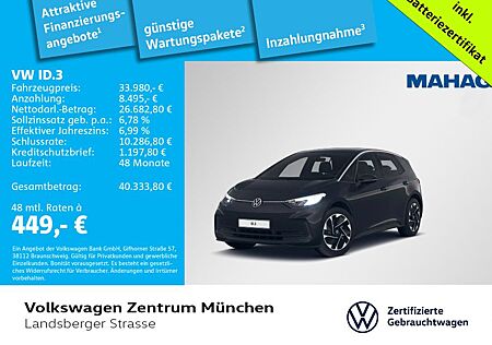 VW ID.3 Volkswagen Pro CCS LED Navi ParkAssist+ RearView AppCo