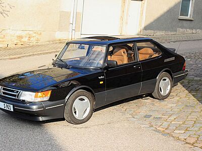 Saab 900 Turbo 16S MJ1988 schwarz Leder beige