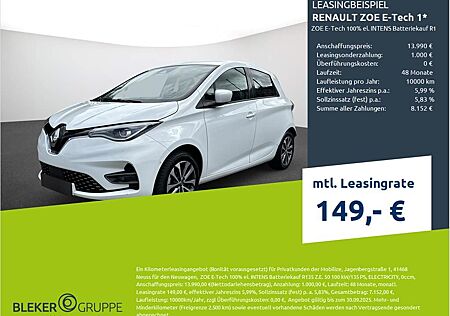 Renault ZOE E-Tech 1 00% el. INTENS Batteriekauf R135 Z