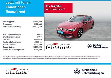 Volkswagen Golf VIII MOVE 1.0 TSI DSG STANDHZG.NAVI APP-CON