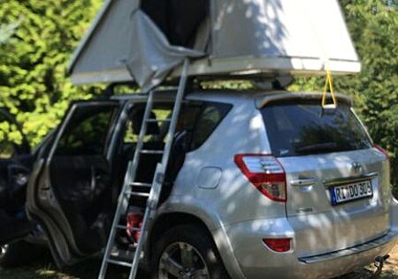 Toyota RAV 4 2,2-l-D-4D 4x4 auf TENERIFFA-mit Dachzelt