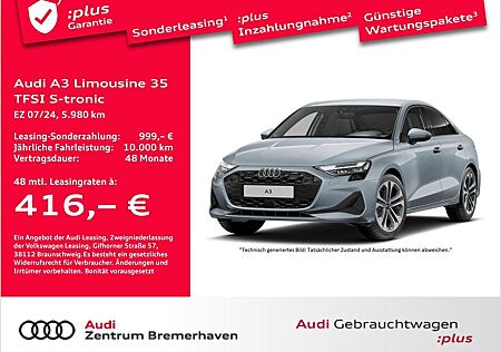 Audi A3 Limousine 35 TFSI S-TRON. NAVI KAMERA ACC LED