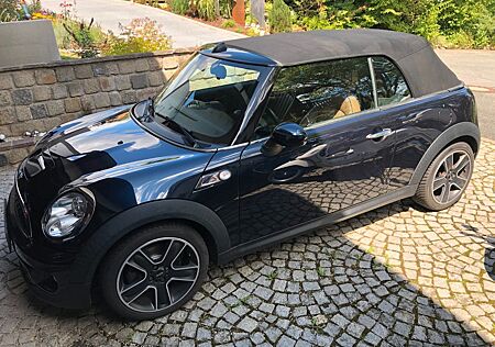Mini Cooper S Cabrio , Dunkelblau, Ledersitze