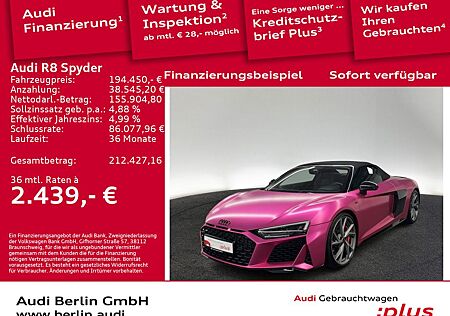 Audi R8 Spyder V10 performance qu. S tr. LED RFK NAVI