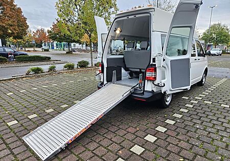 VW T5 Kombi Volkswagen T5 2.0TDI L2H2 8Sitze Behinderten Rampe Klima SH