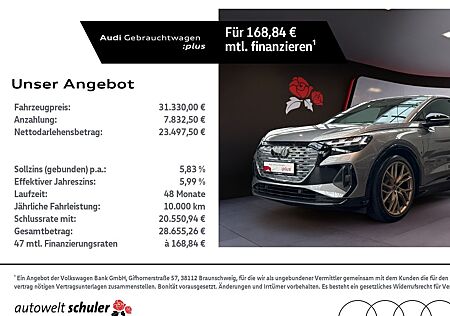 Audi Q4 e-tron gebraucht kaufen Audi Q4 e-tron Q4 Sportback e-tron 35 S-line Pano Navi Matrix-L