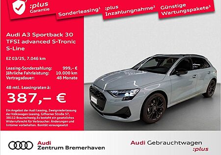 Audi A3 SPORTBACK 30 TFSI ADVANCED S-TRON. S-LINE LED