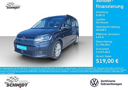 VW Caddy Volkswagen Maxi 2.0 TDI Style DSG 18" PANO RFK NAVI