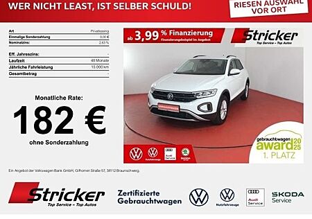 VW T-Roc Volkswagen Life 1.0TSI 182,-ohne Anzahlung Navi App-C
