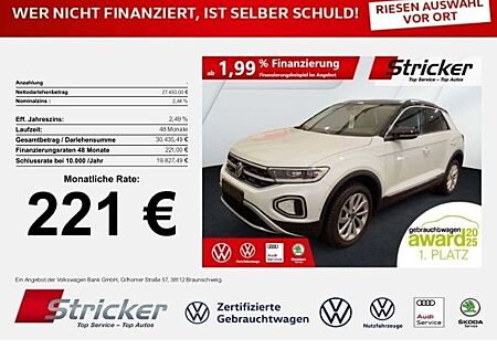 VW T-Roc Volkswagen Style 1.5TSI DSG 221,-ohne Anzahlung Navi