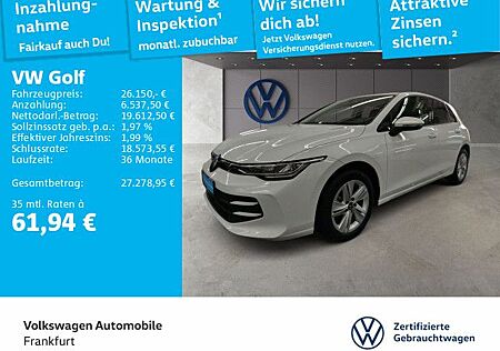 VW Golf Volkswagen VIII 1.5 eTSI DSG Life Navi LED DAB+ FrontA