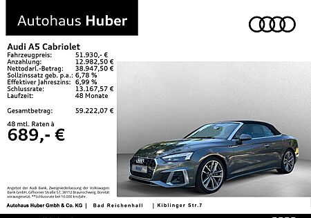 Audi A5 Cabrio S line 45 TFSI quattro Kopfraumheiz.