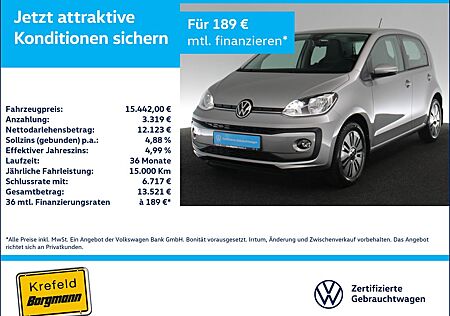 VW Up Volkswagen ! 1.0 RÜCKFAHRKAMERA SITZHEIZUNG PDC KLIMA