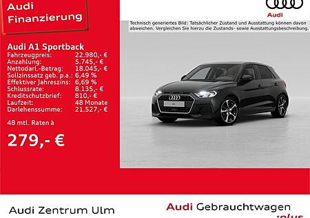 Audi A1 Sportback advanced 25 TFSI VIRTUAL 5J.GAR.