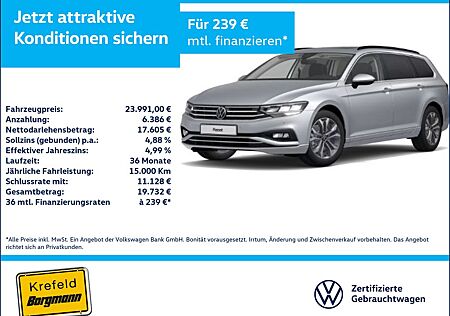 VW Passat Variant Volkswagen 2.0 TDI Business AHK PANO LED ACC