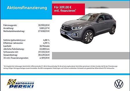 VW T-Roc Volkswagen 1.0 TSI Goal KLIMA, NAVI, LED, ACC