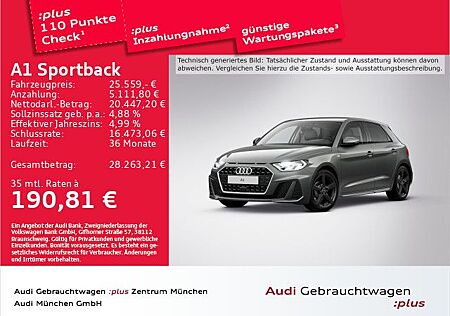 Audi A1 Sportback 25 TFSI S tronic S line Virtual/ACC