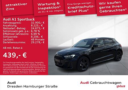 Audi A1 Sportback S line 30 TFSI 85(116) kW(PS) S tro