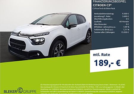 Citroën C3 PureTech 83 Shine Pack