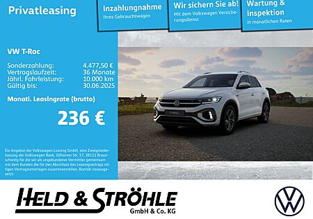 VW T-Roc Volkswagen R-Line 1.0 TSI KAM LED+ PDC SHZ ACC APP