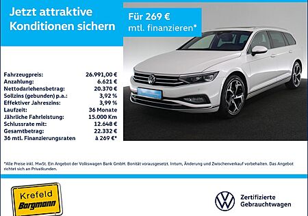 VW Passat Variant Volkswagen 2.0 TDI Elegance AHK 360° PANO
