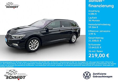 VW Passat Variant Volkswagen 2.0 TDI Business DSG MATRIX AHK