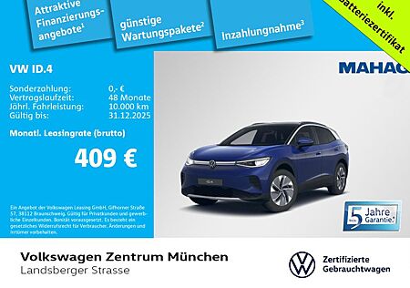 VW ID.4 Volkswagen Pro Wärmepumpe CCS IQ.Light Navi ParkPilot