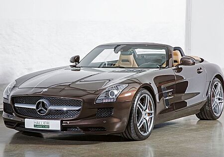 Mercedes-Benz SLS AMG Roadster, dunkelbraun,Designo Leder