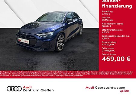 Audi A3 Sportback 35 TDI S line Black HuD MATRIX PANO