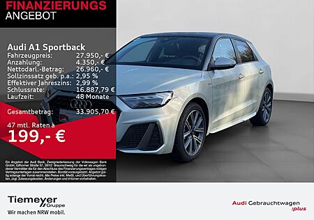 Audi A1 Sportback 25 TFSI 2x S LINE LM17 NAVI+ LED SI