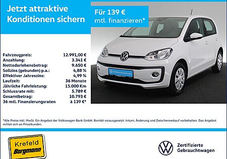VW Up Volkswagen ! 1.0 RÜCKFAHRKAMERA SITZHEIZUNG PDC KLIMA