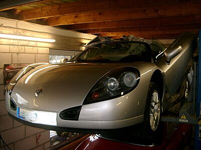 Renault Spider mit Frontscheibe -